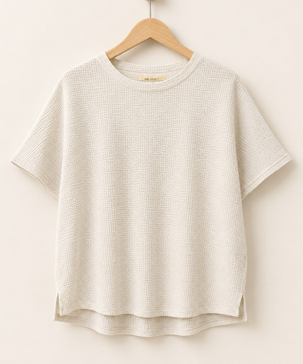 〈MADE IN JAPAN〉【LYCRA・COOLMAX・吸汗・速乾】シアサッカーカットソー
