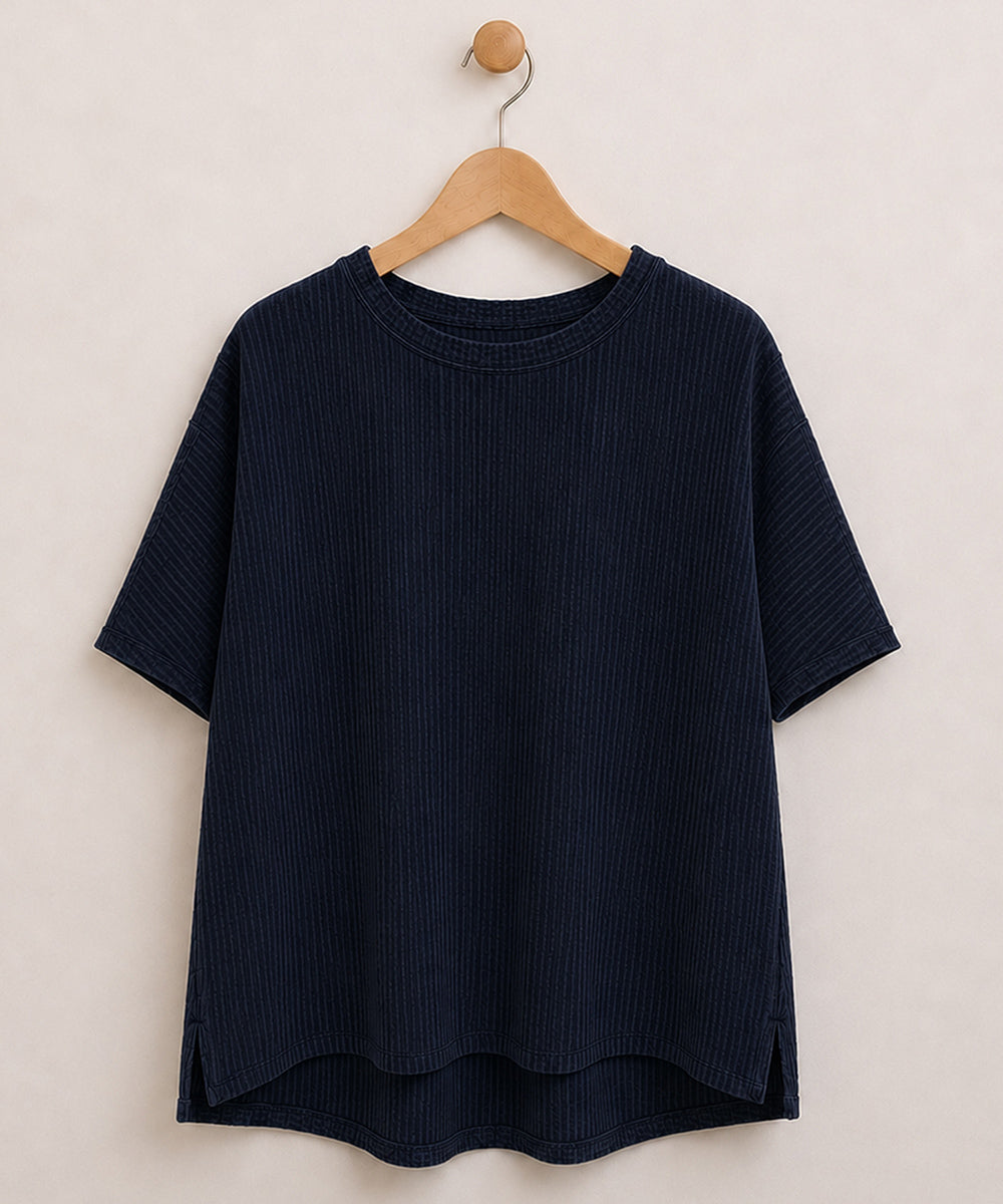 〈MADE IN JAPAN〉【LYCRA・COOLMAX・吸汗・速乾】シアサッカーカットソー【先行予約】