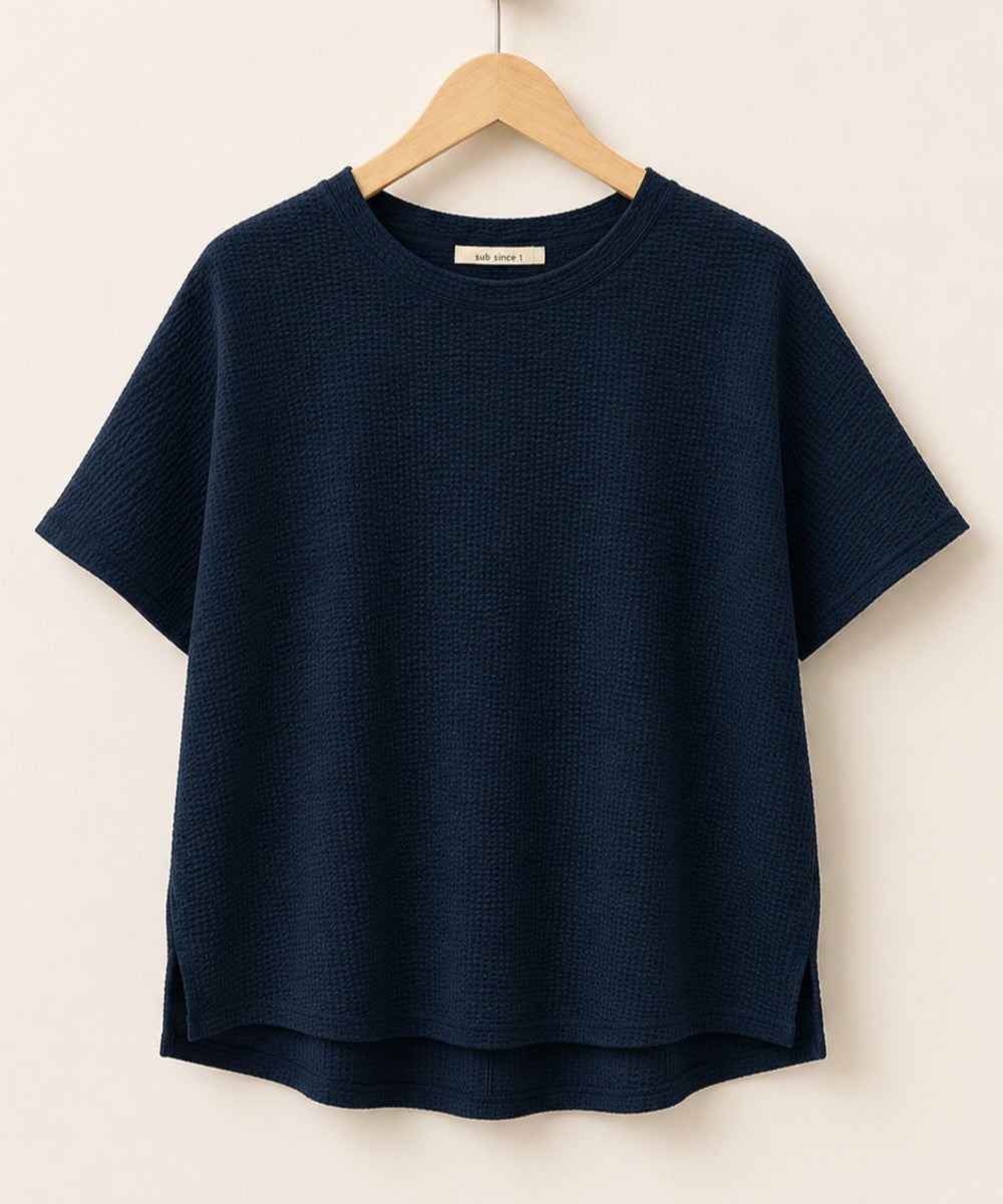 〈MADE IN JAPAN〉【LYCRA・COOLMAX・吸汗・速乾】シアサッカーカットソー