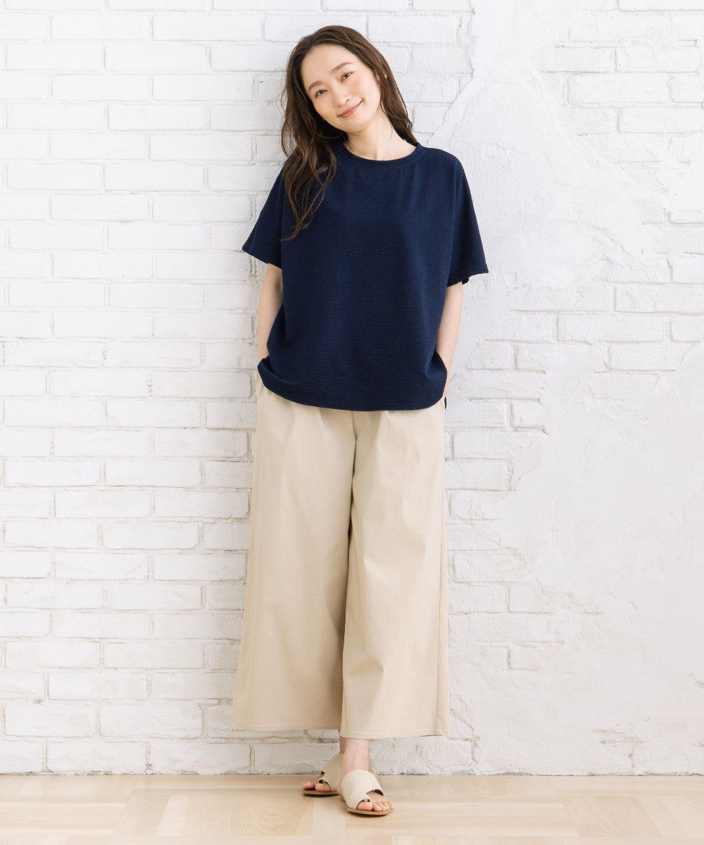〈MADE IN JAPAN〉【LYCRA・COOLMAX・吸汗・速乾】シアサッカーカットソー