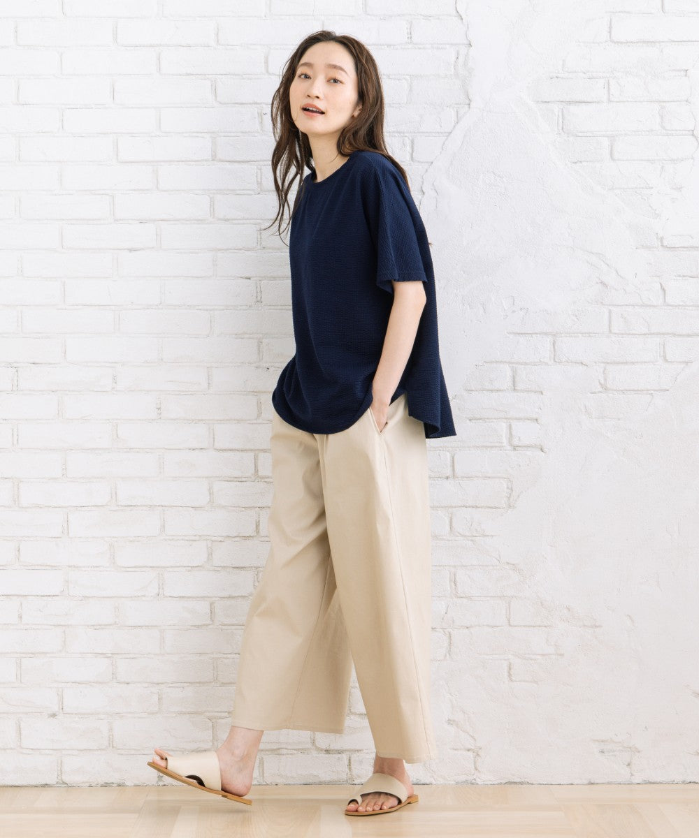 〈MADE IN JAPAN〉【LYCRA・COOLMAX・吸汗・速乾】シアサッカーカットソー
