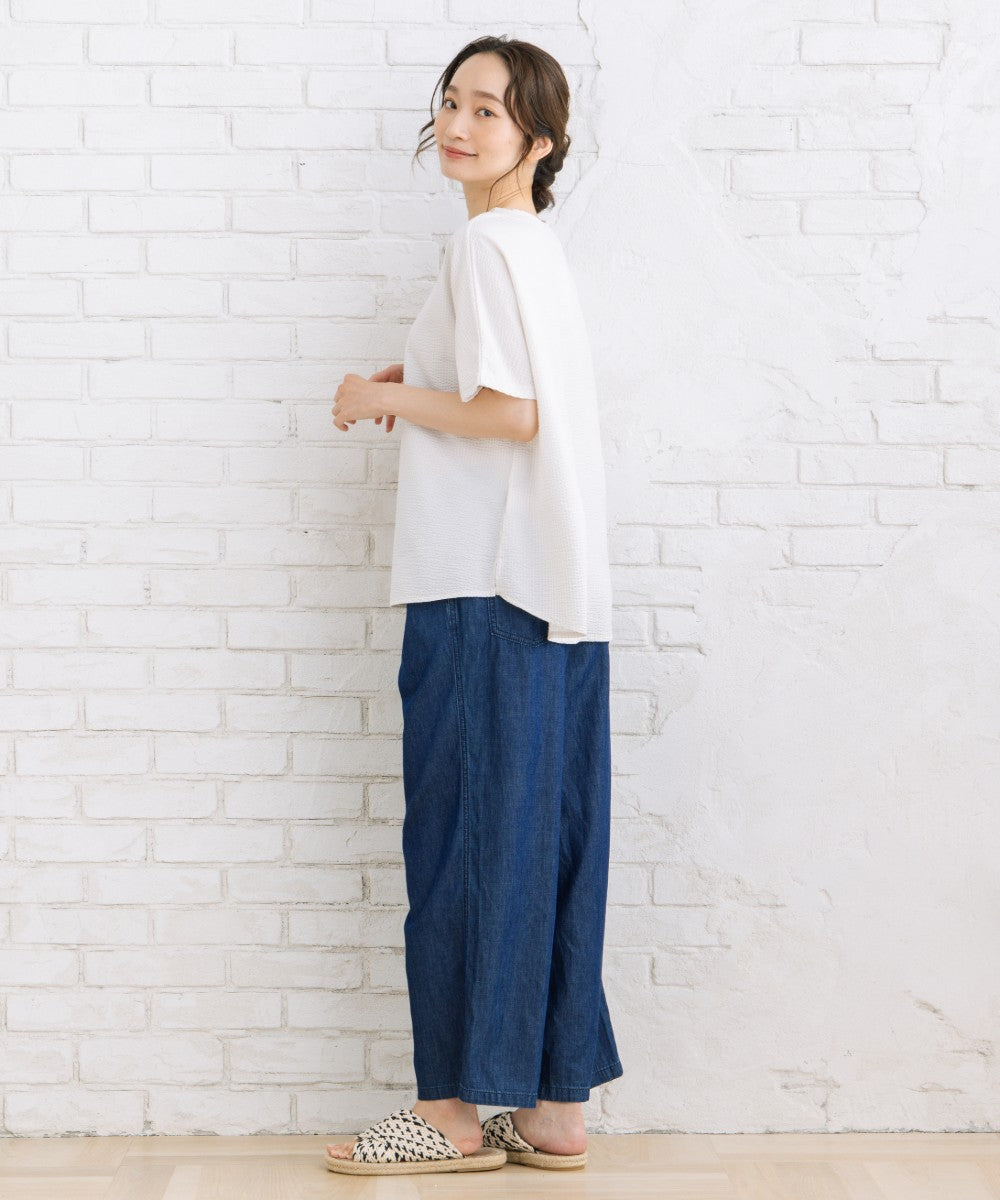 〈MADE IN JAPAN〉【LYCRA・COOLMAX・吸汗・速乾】シアサッカーカットソー