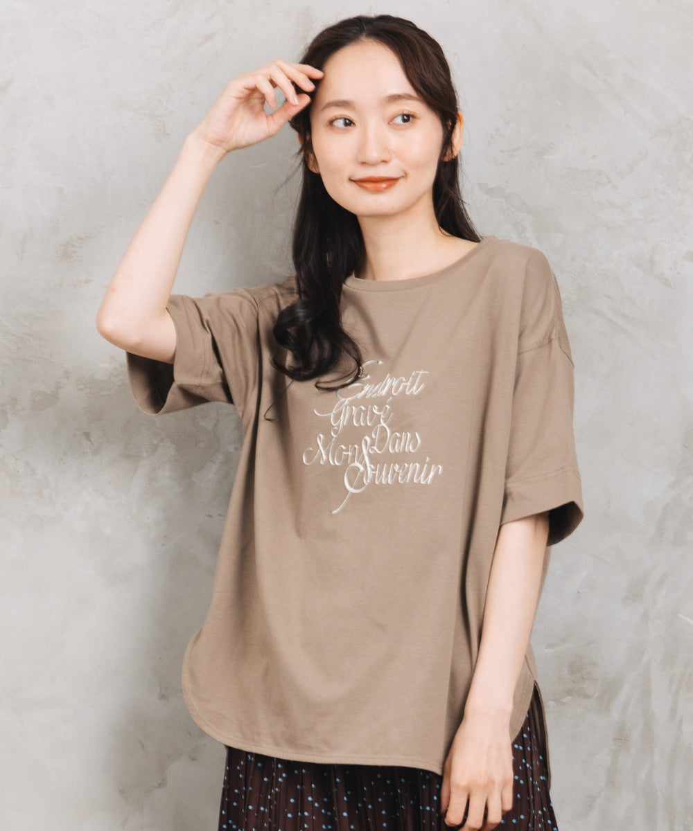 21号(6L～) FONTLAB メタルライクロゴハーフスリーブTシャツ