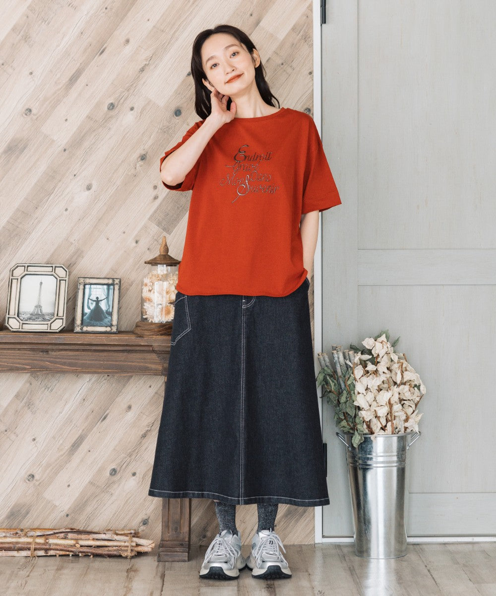 FONTLAB メタルライクロゴハーフスリーブTシャツ