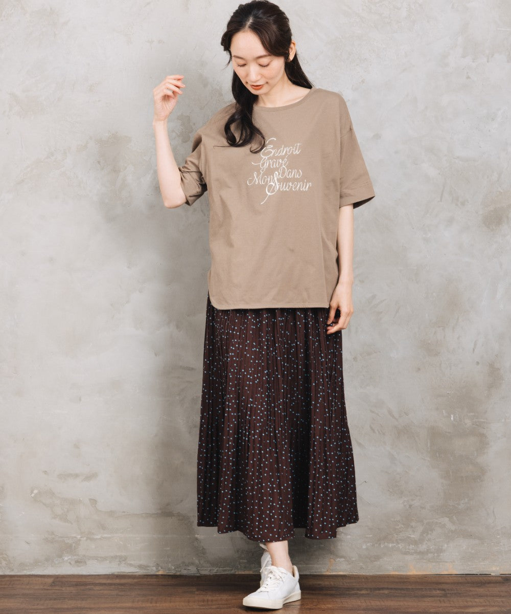 21号(6L～) FONTLAB メタルライクロゴハーフスリーブTシャツ