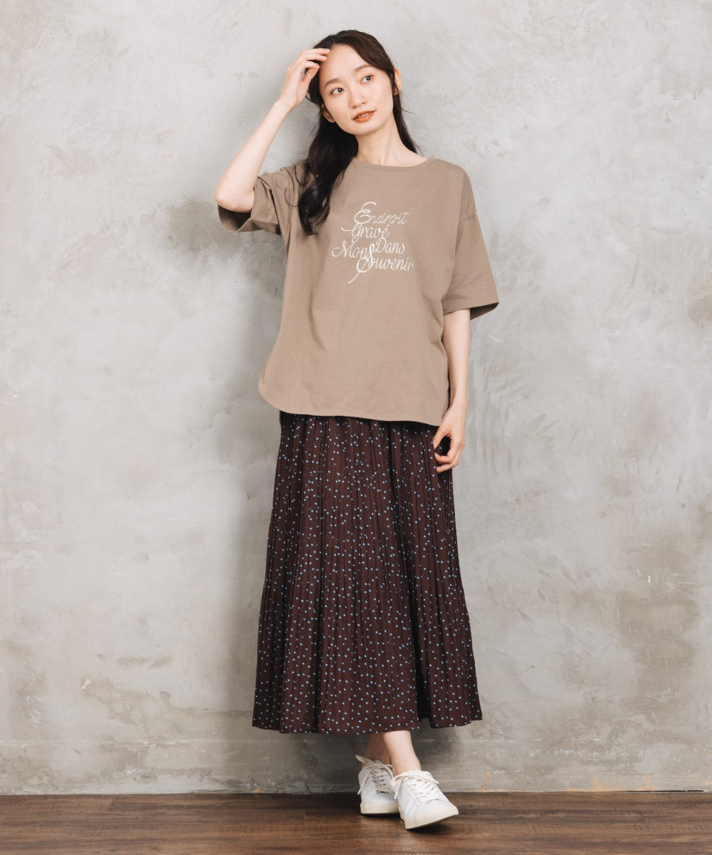 21号(6L～) FONTLAB メタルライクロゴハーフスリーブTシャツ