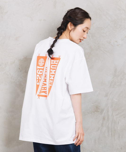 【Web限定】【吸汗速乾】【UVカット】 hummel バックロゴプリントコットンライクTシャツ【先行予約】