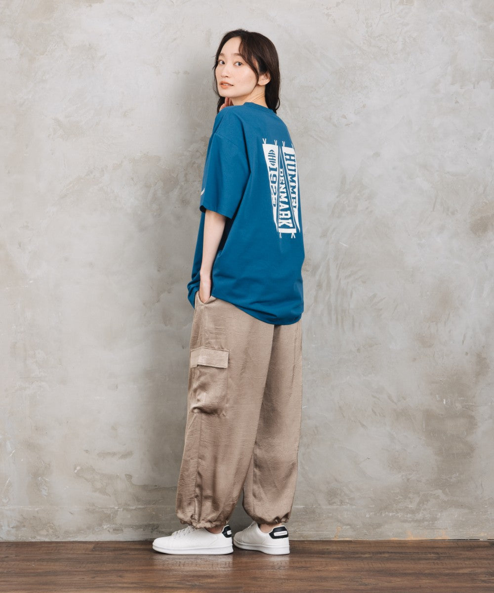 【Web限定】【吸汗速乾】【UVカット】 hummel バックロゴプリントコットンライクTシャツ【先行予約】