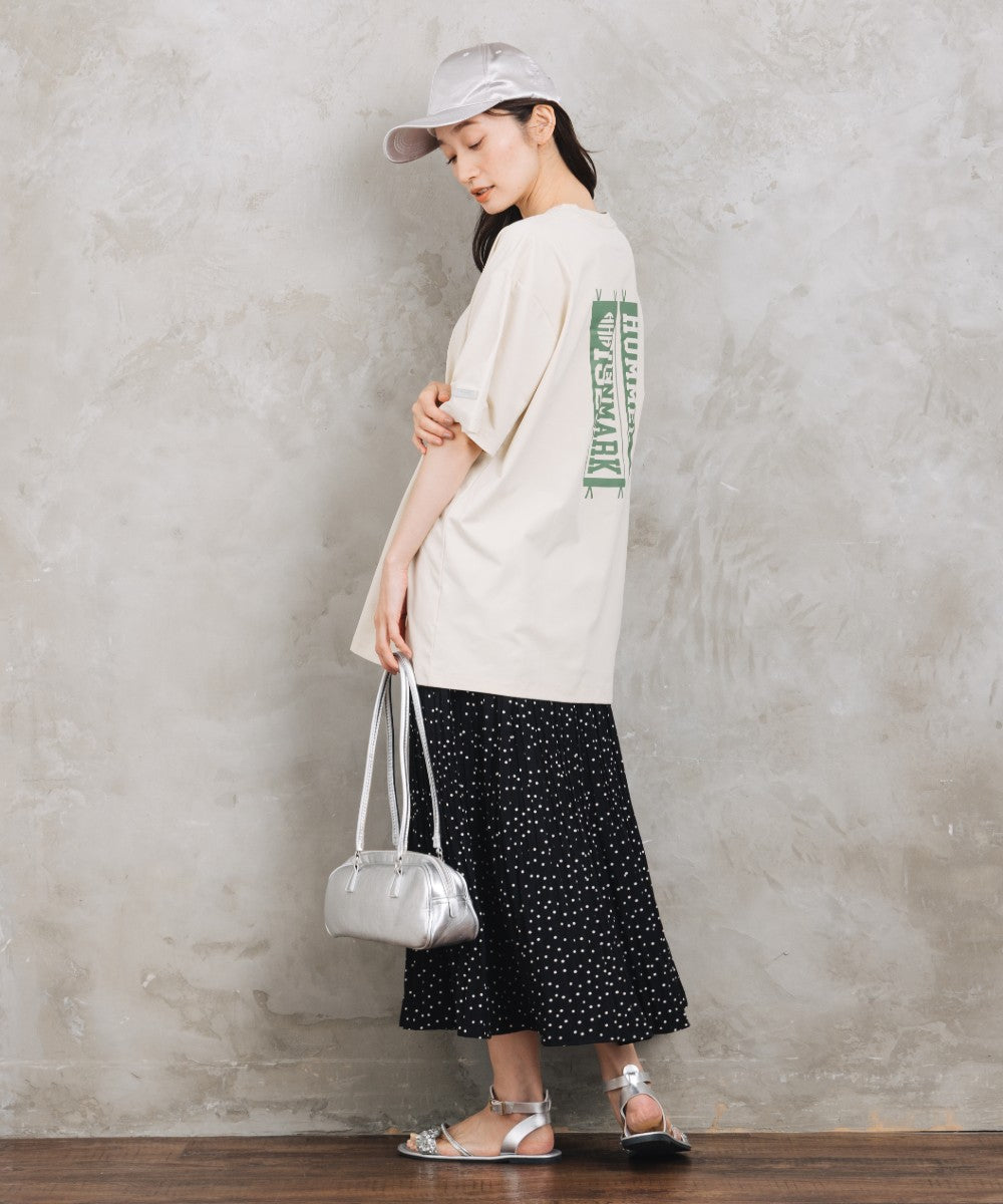 【Web限定】【吸汗速乾】【UVカット】 hummel バックロゴプリントコットンライクTシャツ【先行予約】