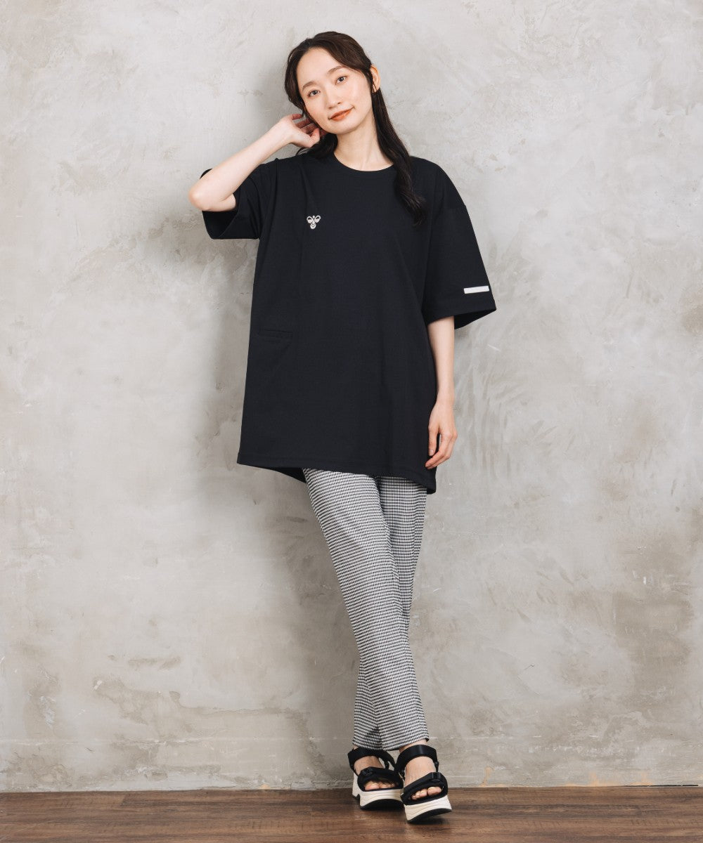 【Web限定】【吸汗速乾】【UVカット】 hummel バックロゴプリントコットンライクTシャツ【先行予約】