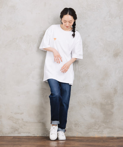 【Web限定】 hummel バックロゴプリントコットンライクTシャツ【先行予約】