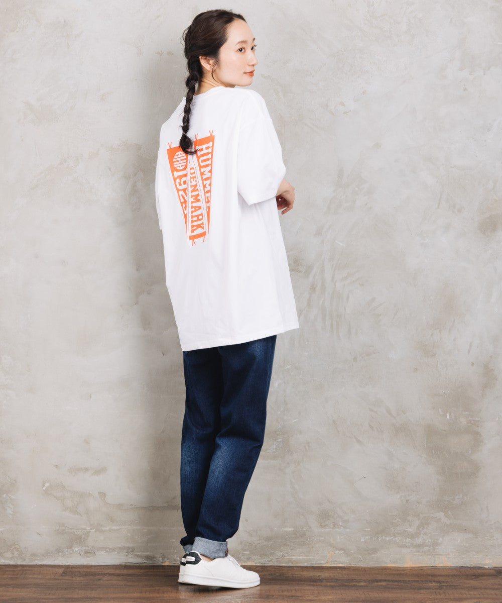 【Web限定】【吸汗速乾】【UVカット】 hummel バックロゴプリントコットンライクTシャツ【先行予約】