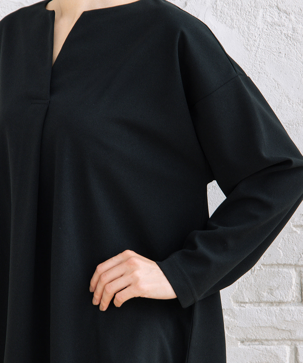 FONTLAB 【COOL・UV・速乾】キーネックカットソー×ワイドタックパンツセットアップ