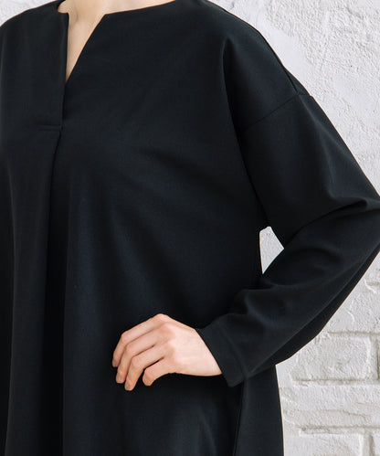 FONTLAB 【COOL・UV・速乾】キーネックカットソー×ワイドタックパンツセットアップ