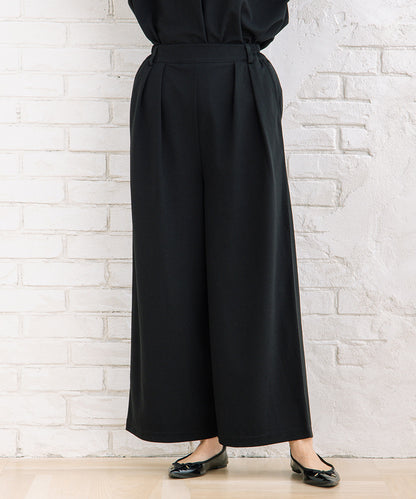 FONTLAB 【COOL・UV・速乾】キーネックカットソー×ワイドタックパンツセットアップ