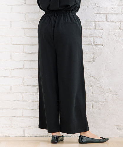 FONTLAB 【COOL・UV・速乾】キーネックカットソー×ワイドタックパンツセットアップ