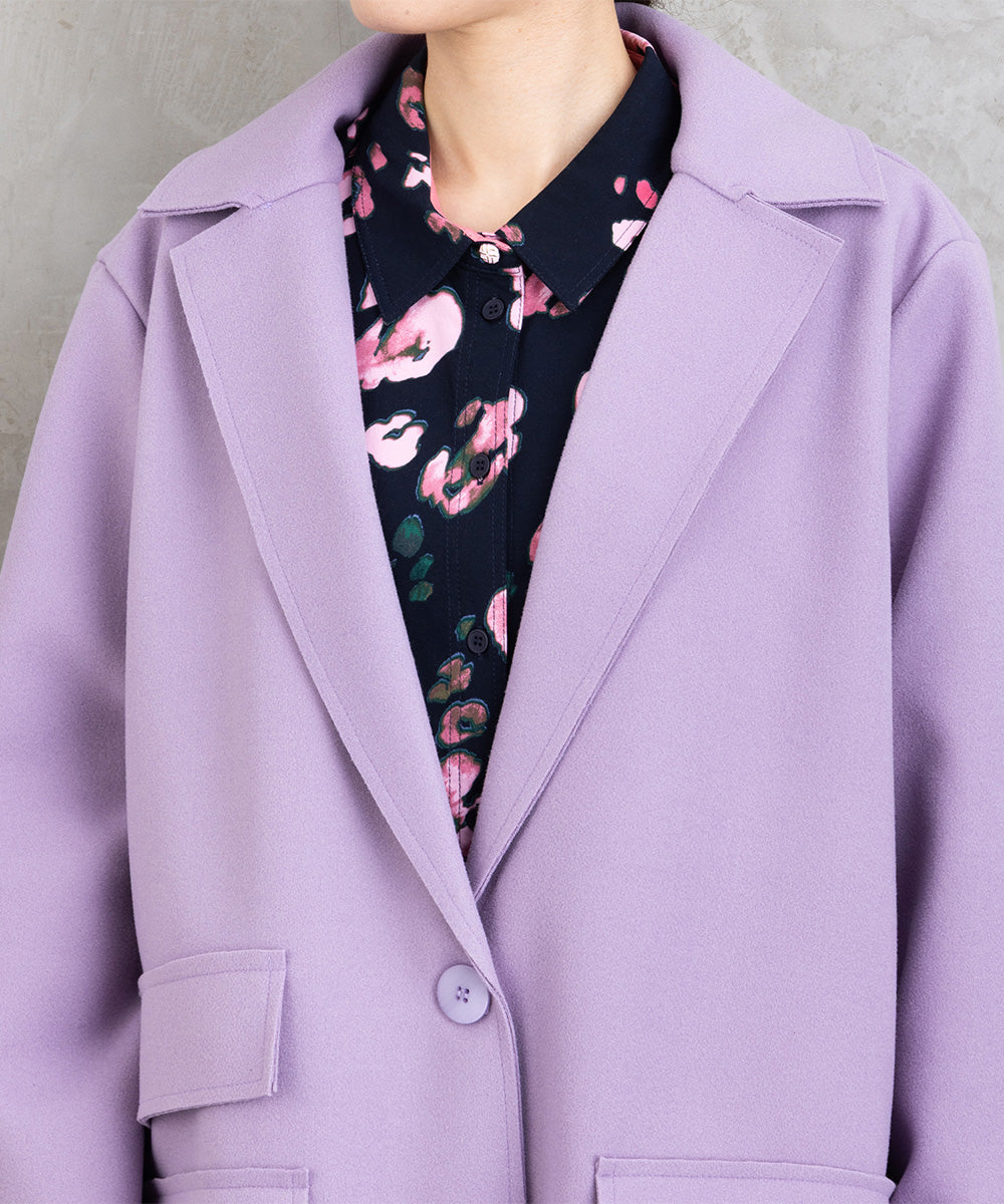 70-9280 SOPHIA CURVY [リミサロ]ダブルポケットチェスターコート