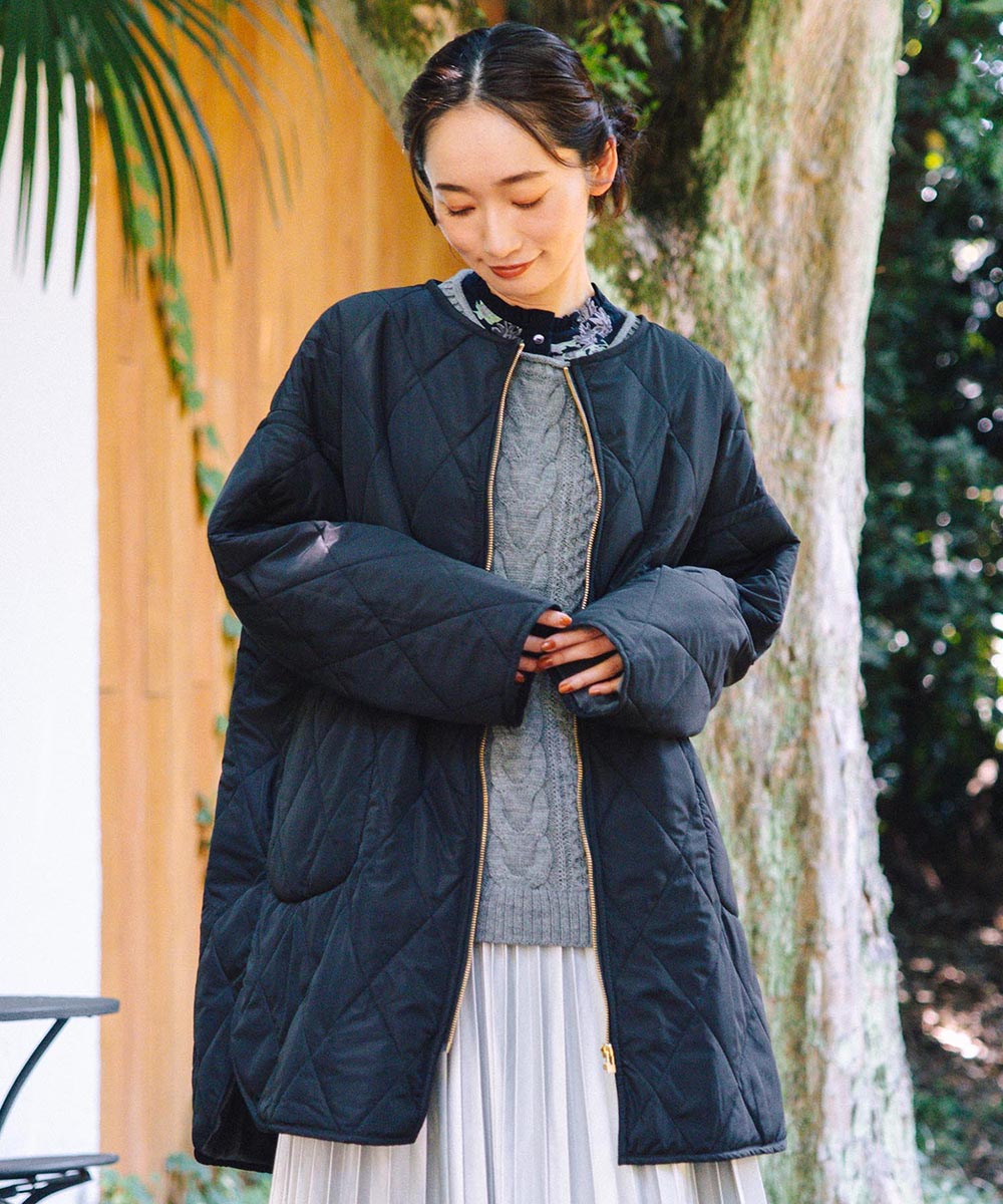 21号(6L～) ファー×キルティングリバーシブルコート