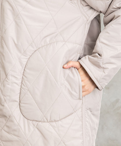 ファー×キルティングリバーシブルコート