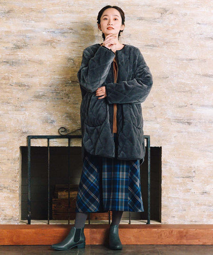 21号(6L～) ファー×キルティングリバーシブルコート