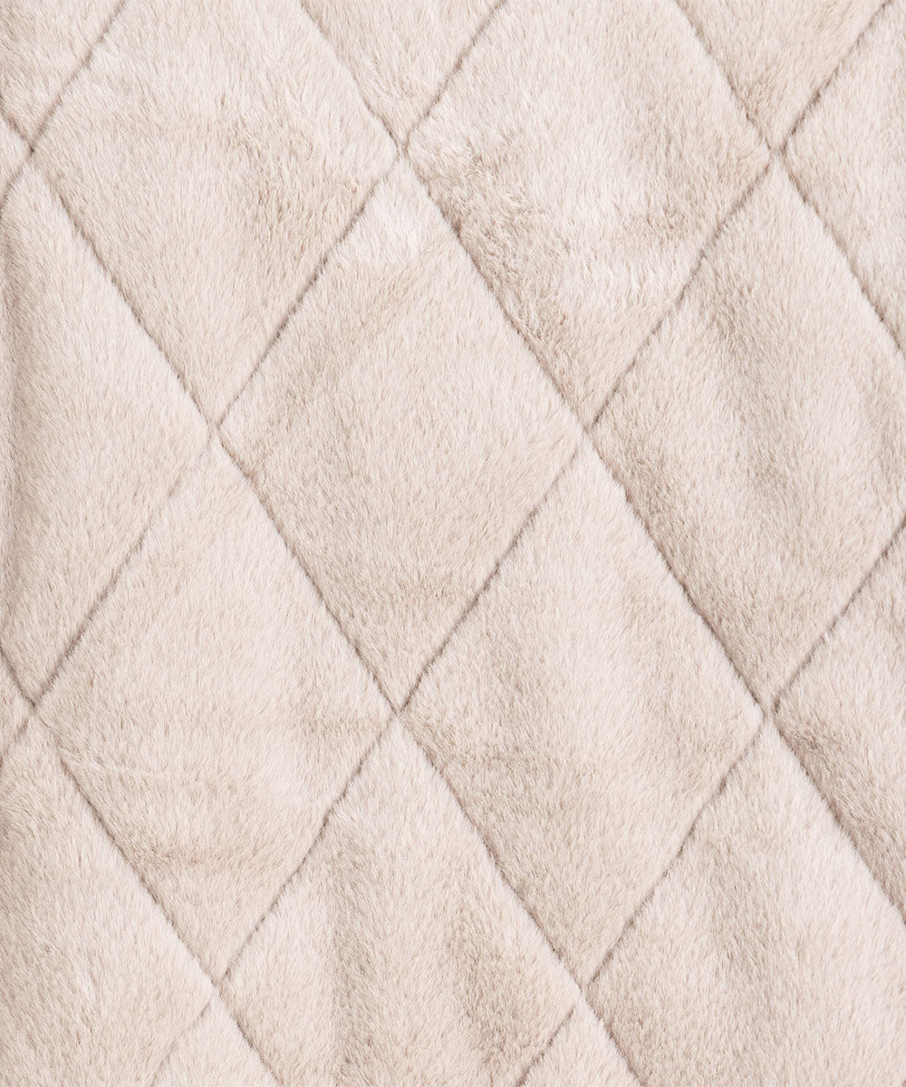 ファー×キルティングリバーシブルコート