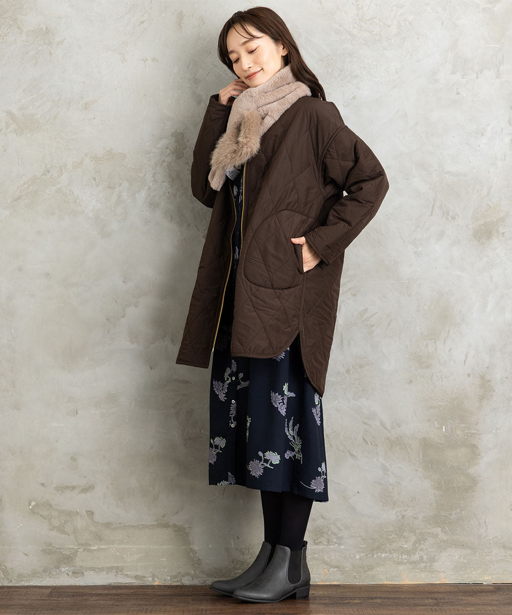 21号(6L～) ファー×キルティングリバーシブルコート