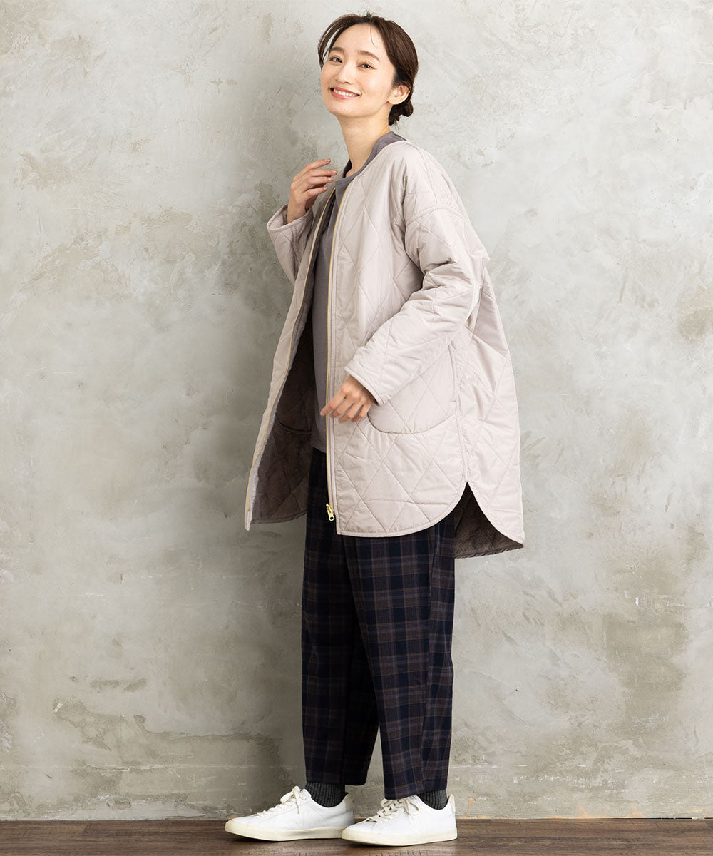 21号(6L～) ファー×キルティングリバーシブルコート