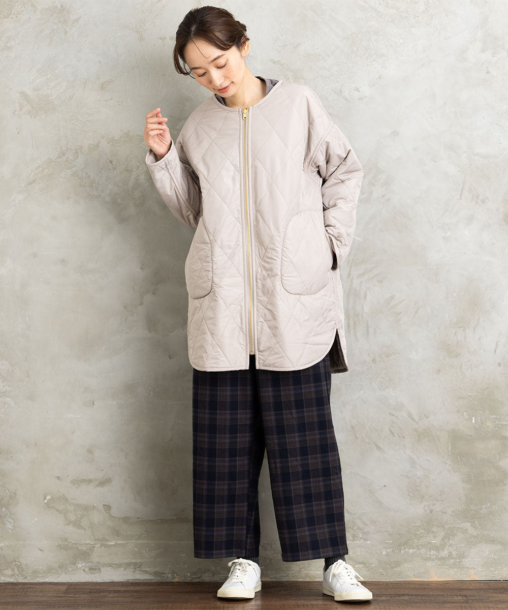 21号(6L～) ファー×キルティングリバーシブルコート