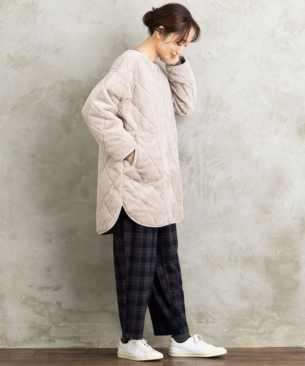 21号(6L～) ファー×キルティングリバーシブルコート
