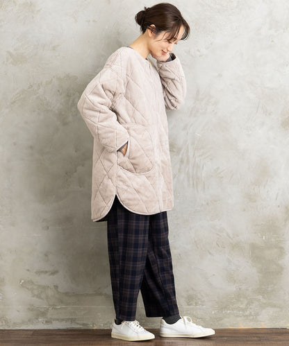 21号(6L～) ファー×キルティングリバーシブルコート