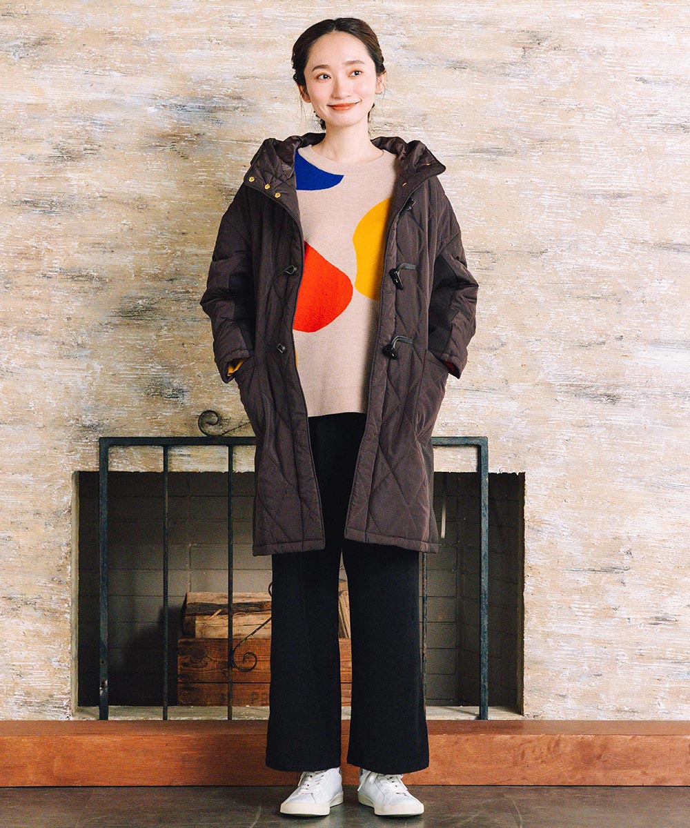 FONTLAB キルティングダッフルコート