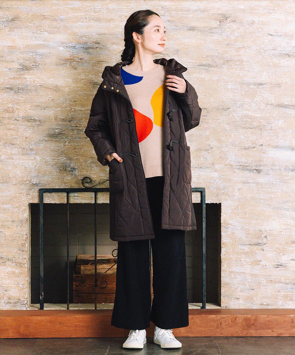 FONTLAB キルティングダッフルコート