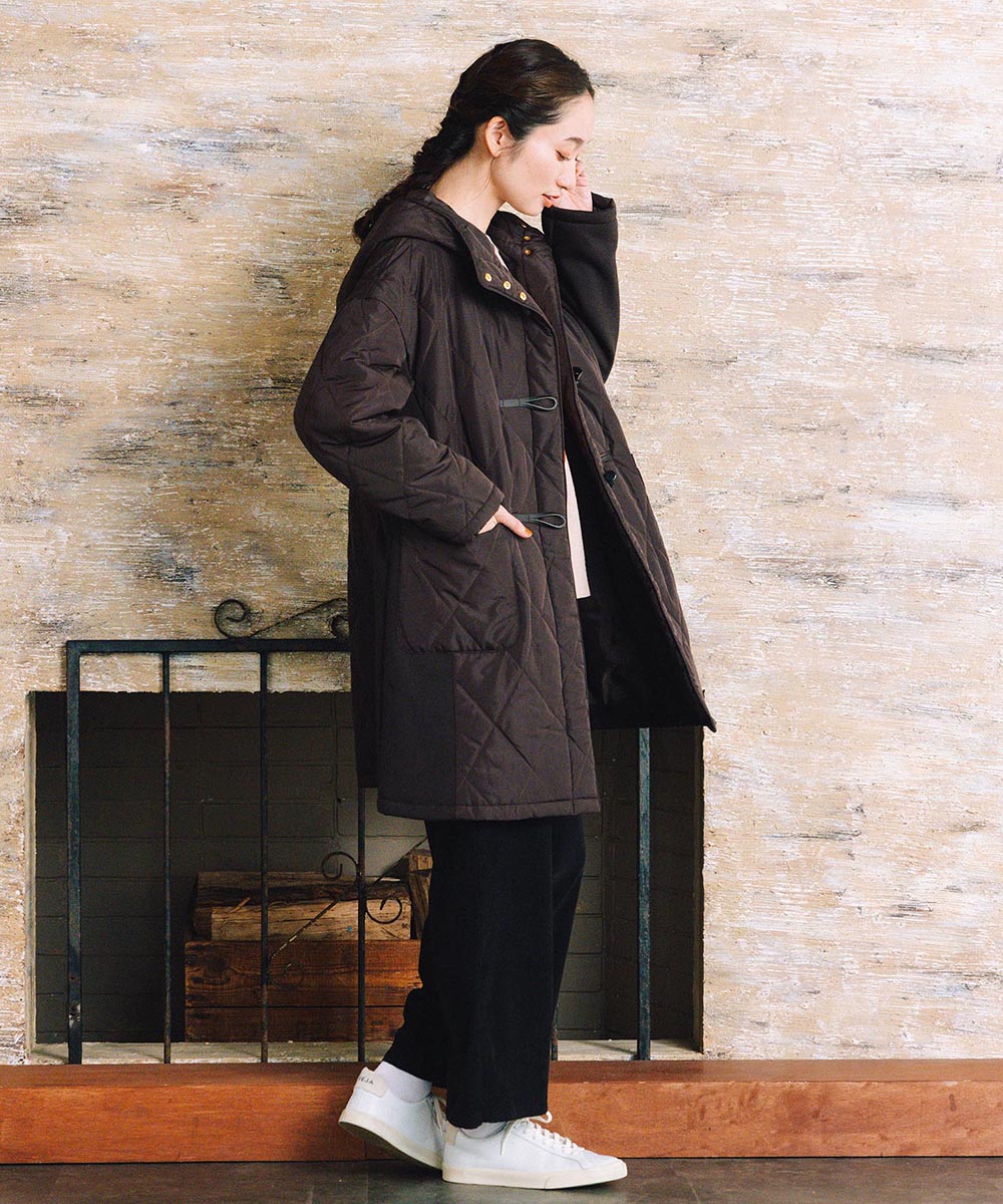 FONTLAB キルティングダッフルコート