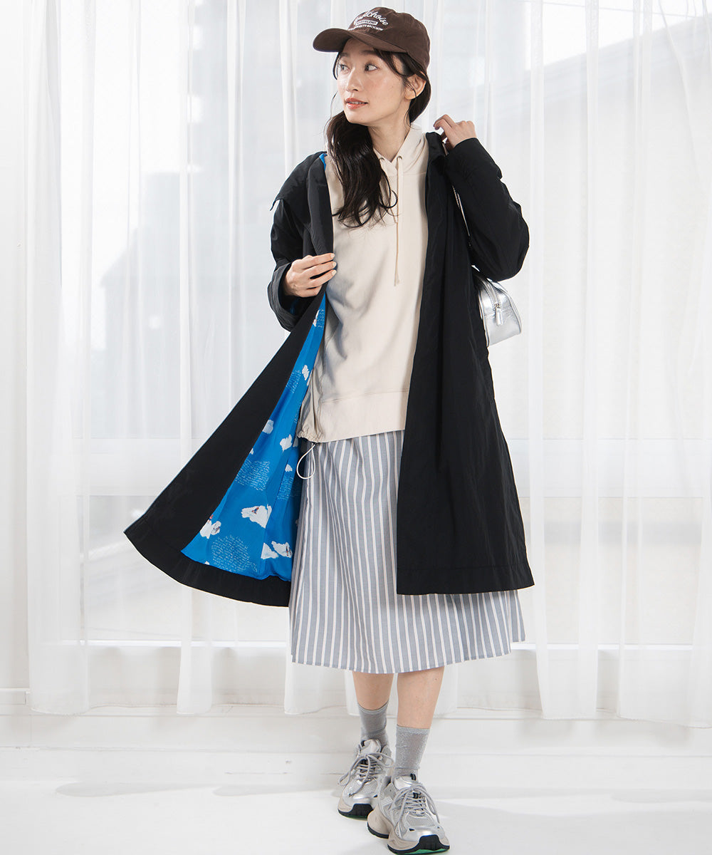 21号(6L～) Bleu tango マチルダプリント２WAYコート