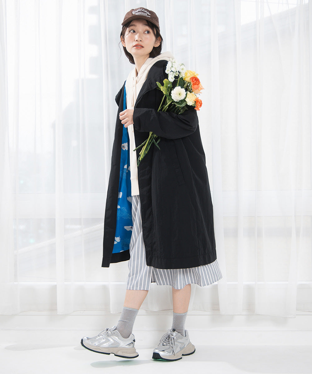 21号(6L～) Bleu tango マチルダプリント２WAYコート
