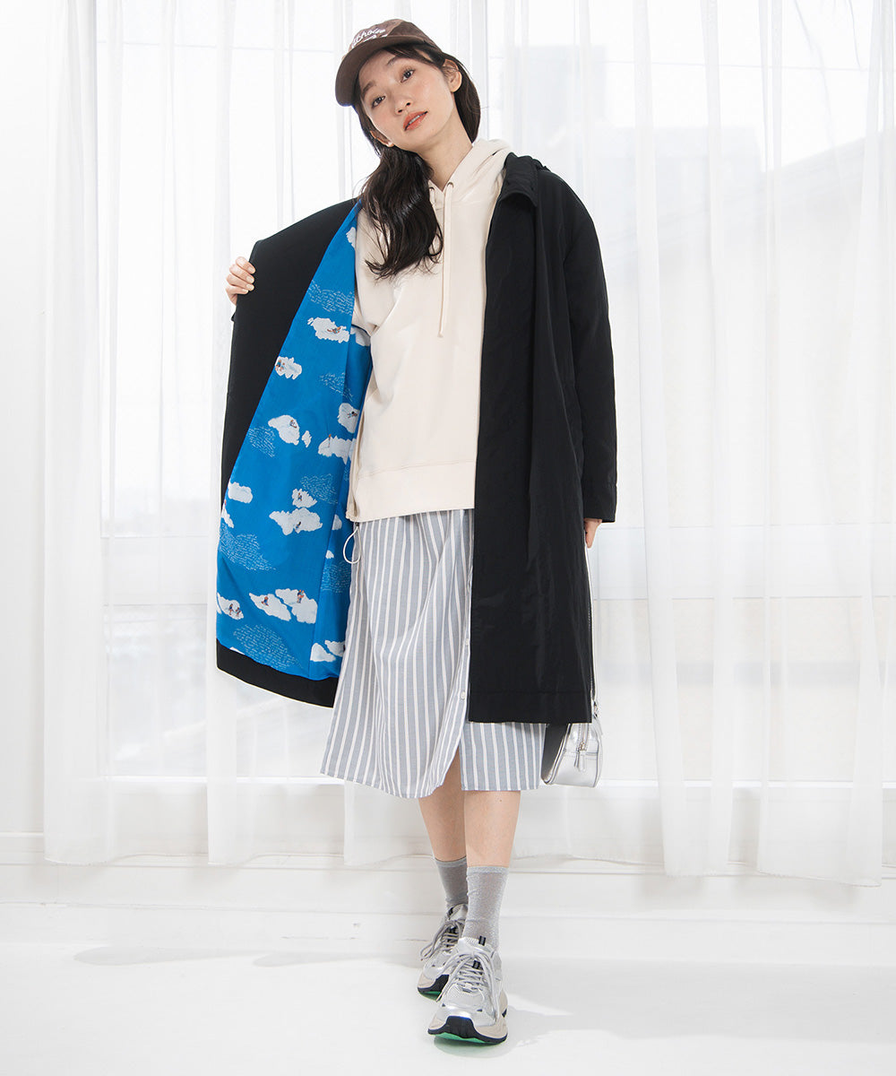 21号(6L～) Bleu tango マチルダプリント２WAYコート