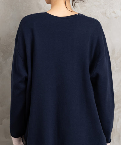 21号(6L～) FONTLAB Wフェイス配色コーディガン