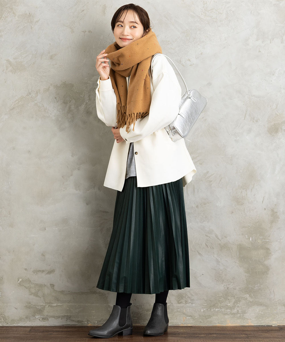 カラフルドット柄ストール