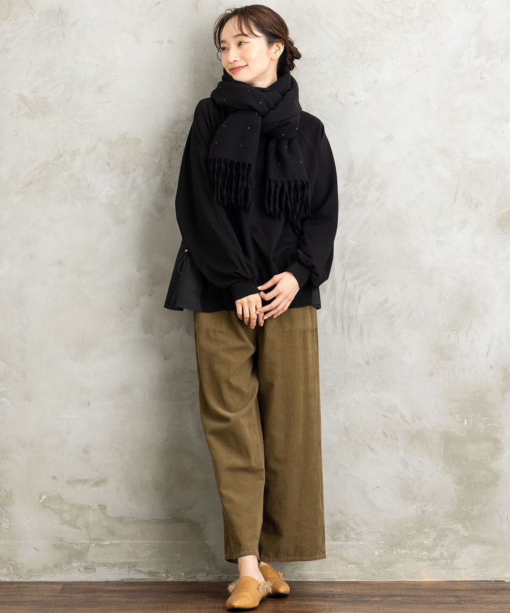 カラフルドット柄ストール