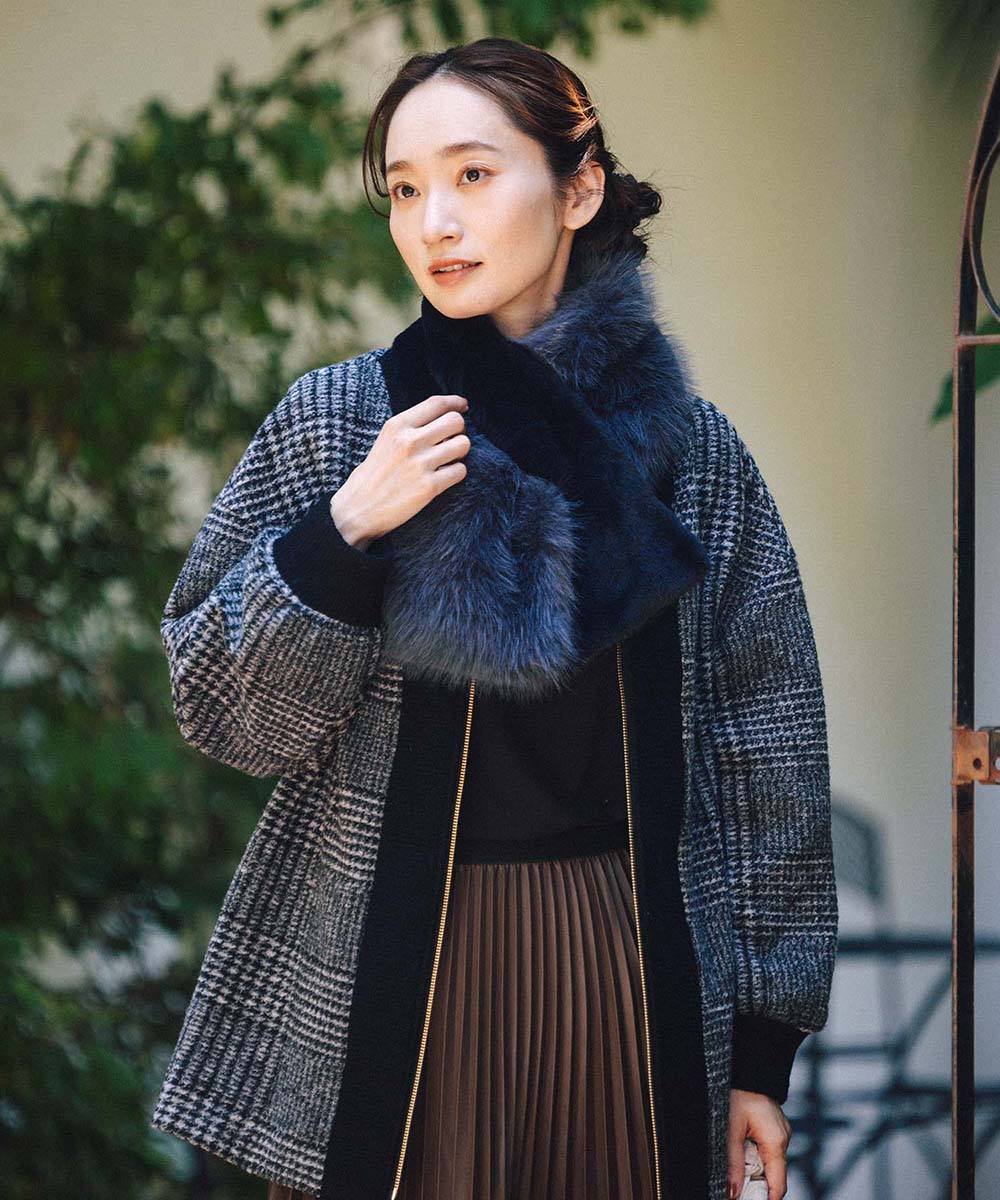 大きいサイズ レディース エコファー ティペット 冬｜sabstreet my standard(サブストリートマイスタンダード)