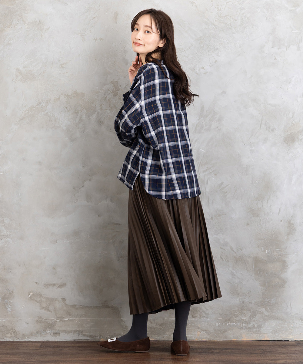 【sabstreet bis】【web限定】 アソートチェックフリルラインブラウス【先行予約】