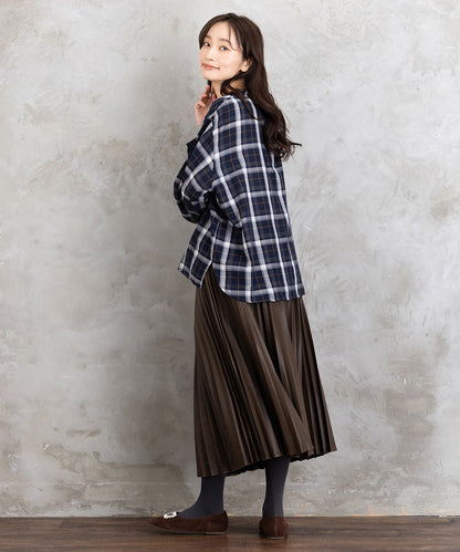 【sabstreet bis】【web限定】 アソートチェックフリルラインブラウス【先行予約】