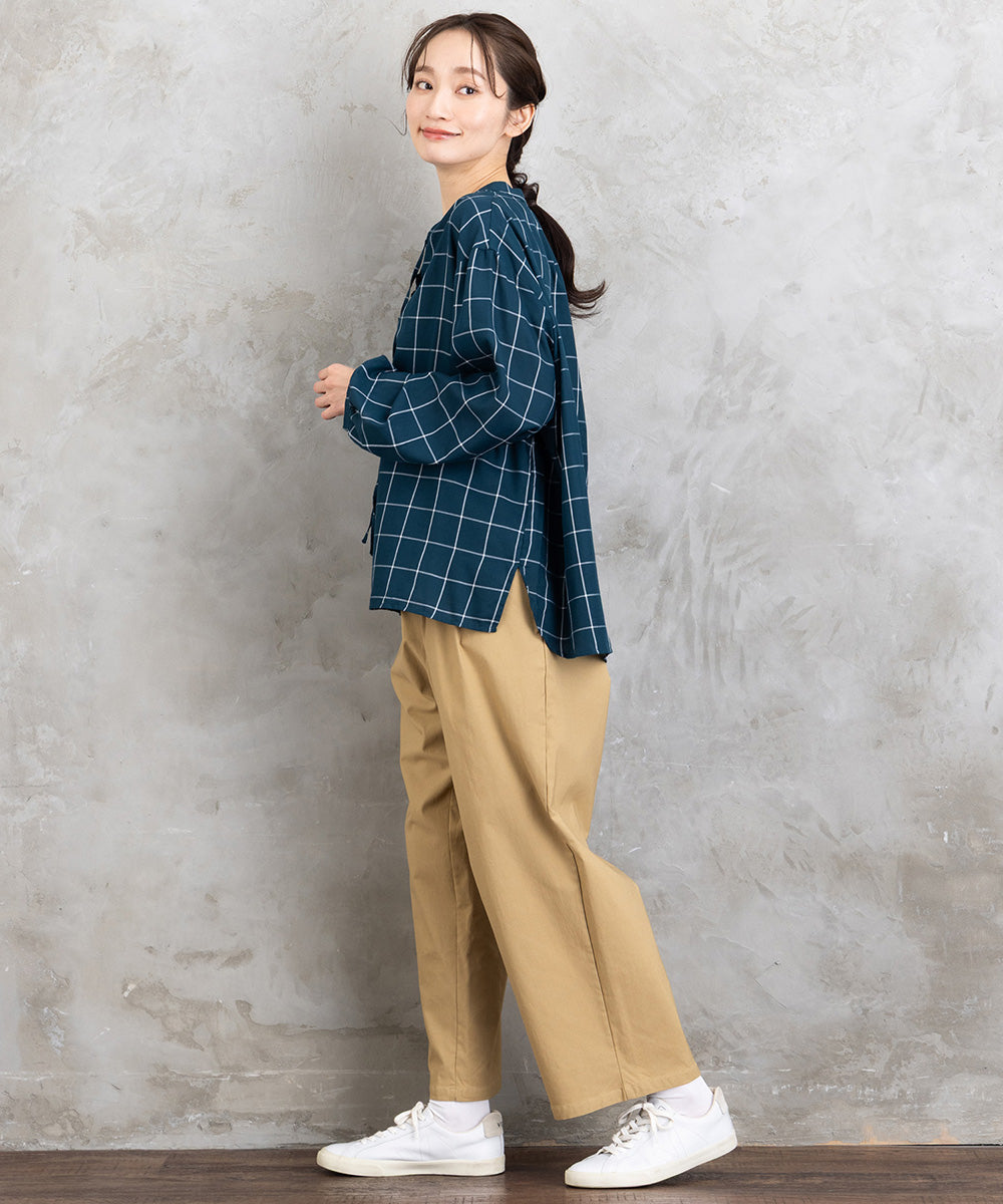 【sabstreet bis】【web限定】 アソートチェックフリルラインブラウス【先行予約】