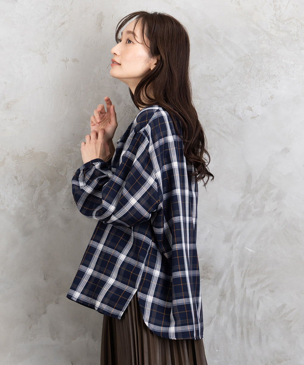 【sabstreet bis】【web限定】 アソートチェックフリルラインブラウス【先行予約】