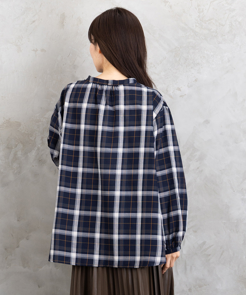 【sabstreet bis】【web限定】 アソートチェックフリルラインブラウス【先行予約】