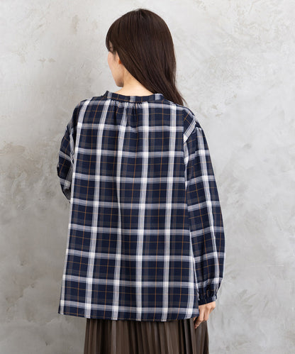 【sabstreet bis】【web限定】 アソートチェックフリルラインブラウス【先行予約】
