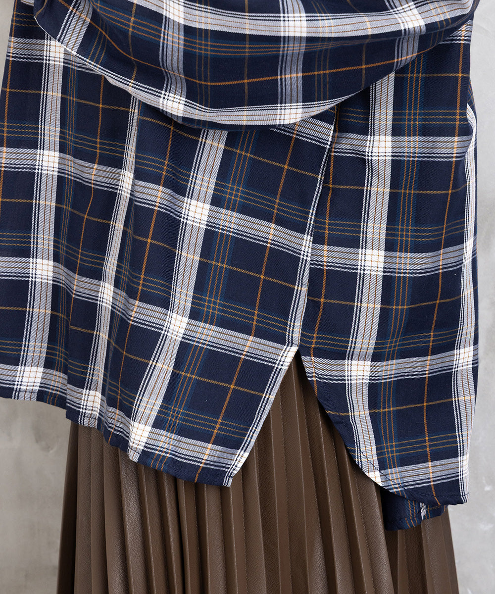 【sabstreet bis】【web限定】 アソートチェックフリルラインブラウス【先行予約】