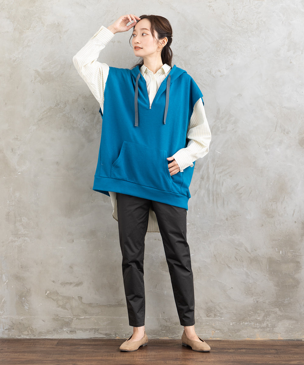 【sabstreet bis】【web限定】15号(3L) ドビーストライプシャツ