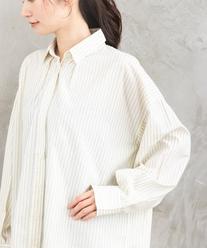 【sabstreet bis】【web限定】15号(3L) ドビーストライプシャツ