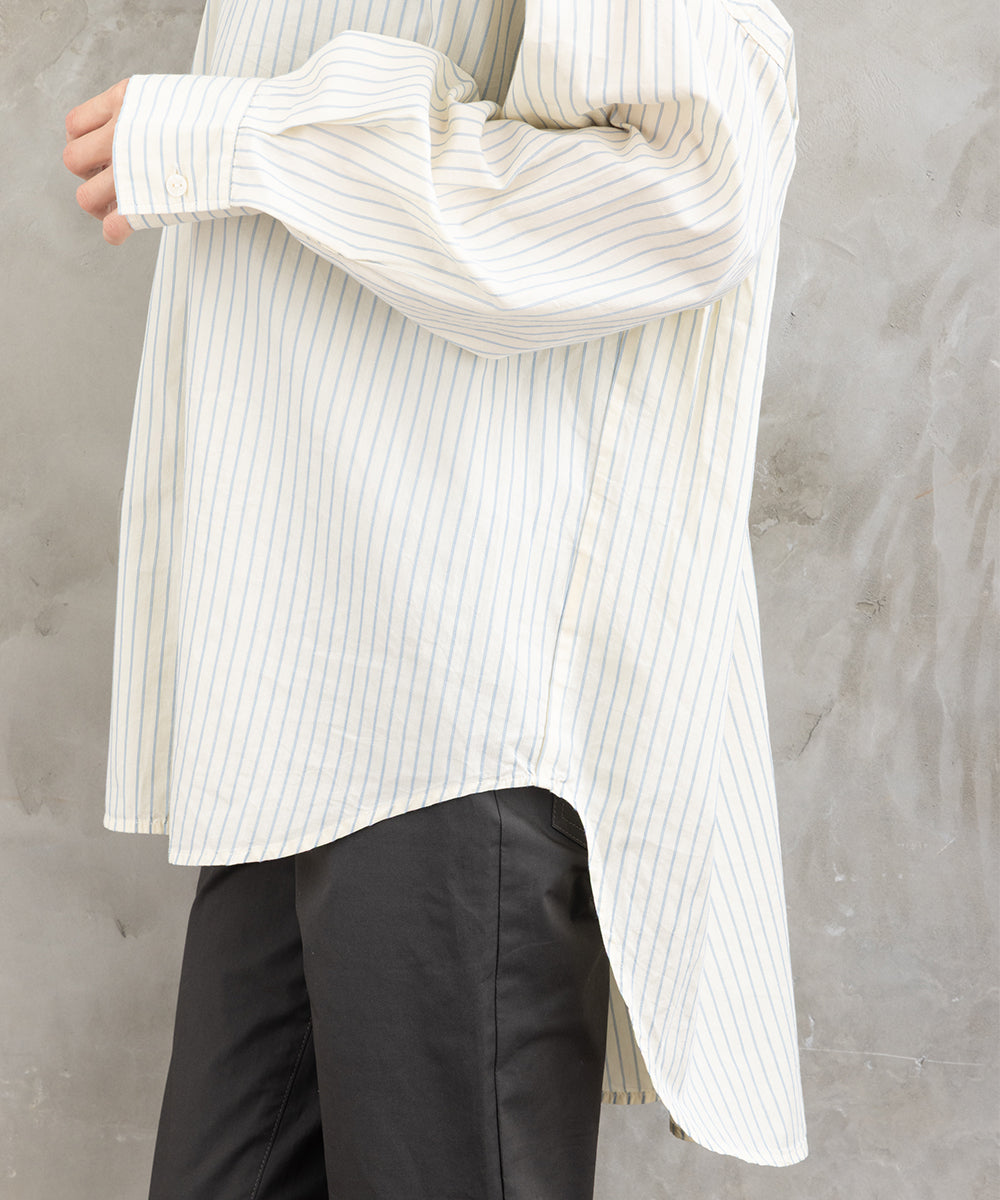 【sabstreet bis】【web限定】15号(3L) ドビーストライプシャツ